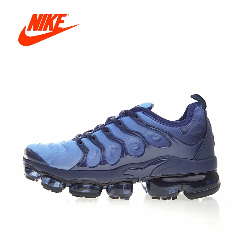 Original New Arrival Authentic Nike Air Vapormax Plus TM Men's Breathable Running Shoes Sport Outdoor Sneakers 924453-401