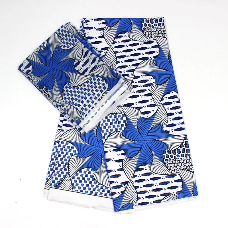 

imitated silk fabric digital printed fabric nigerian ankara fabric African wax pattern 4 yards audel fabric +2 yards chiffon