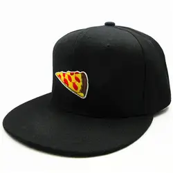 Личность пиццы вышивка хлопок Casquette Бейсбол Кепки Кепки Регулируемый Snapback Шапки для детей, мужчин, женщин 118