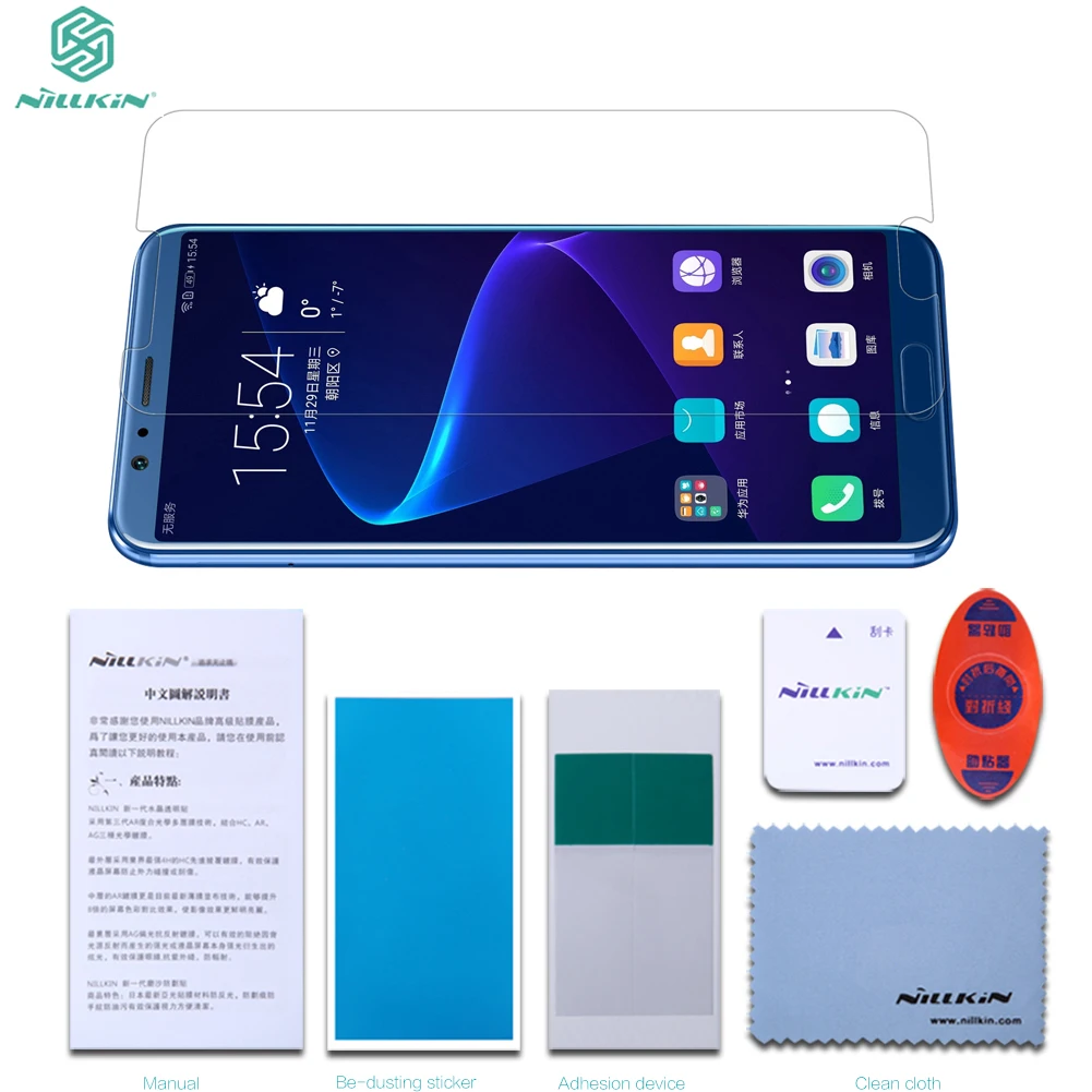 Nillkin для Huawei Honor V10 прозрачная защитная пленка экрана высокого качества против