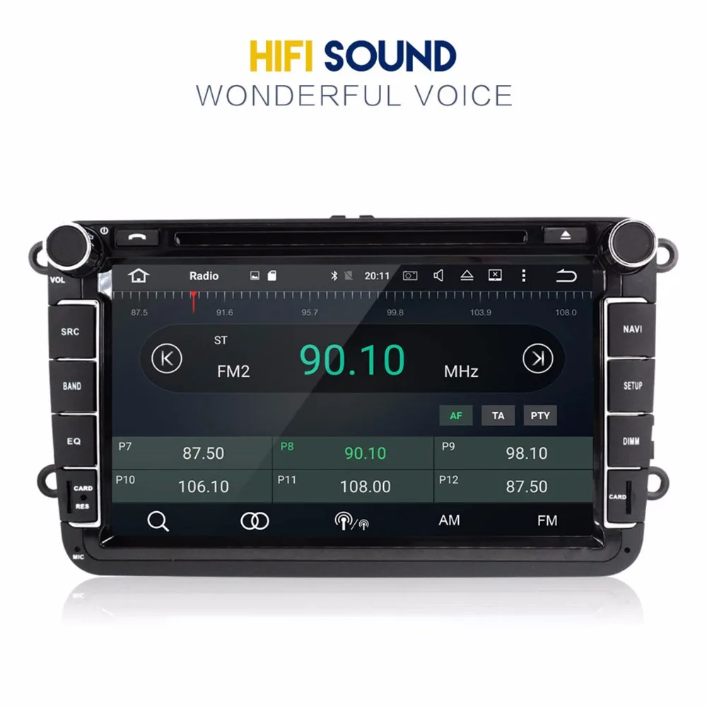 Sale ZWNAV Android 8.0 Car GPS Navigation auto stereo Radio Screen For VW SEAT SKODA UNIVERSA Volkswagen Polo gps android Display 4