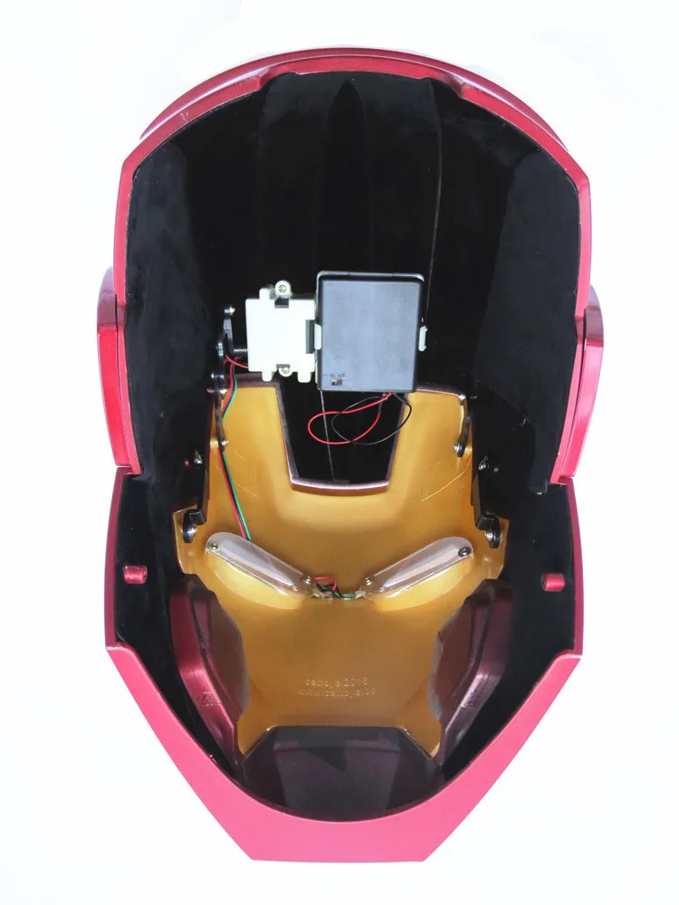 Автоматический открытый светильник, шлем для реклоузера Железного человека, 1:1, пригодный для носки, ABS шлем, Tony Stark Mark 42, MK42, косплей, 1:1, маска, светодиодный светильник