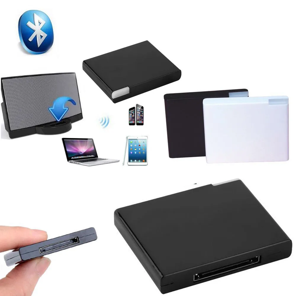 

BT V2.1 A2DP Music Receiver Adapter for iPod for 30-Pin Dock Speaker N Frequency 60MHz 9.14