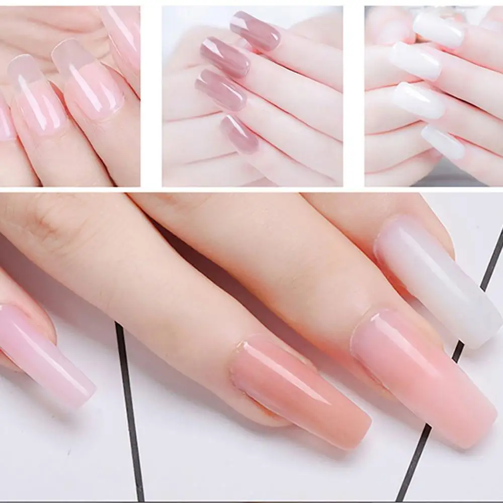 Fiberglass Nail 10PCS/Bag Art Fiberglass for UV Gel DIY Nails White Acrylic Nail Extension Tips With Scraper DIY Nail Spa Tools
