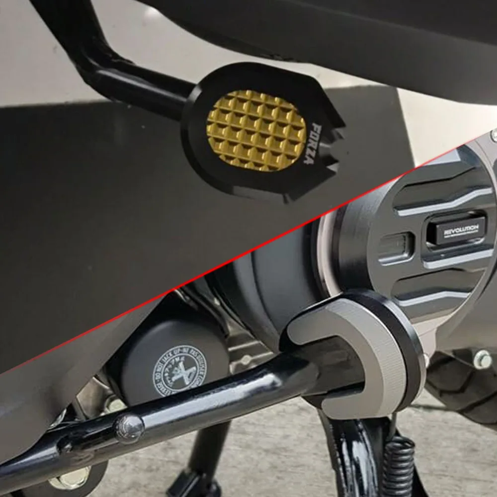 Для Honda Forza300 250 125 MF13 мотоцикла с ЧПУ Подставка под центр боковая стойка коврик коврики педаль пассажира колодки пластины