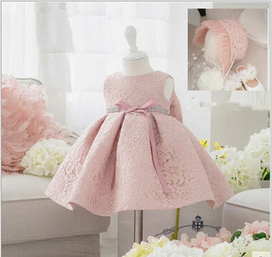 Newborn Baby Girl 1 año de cumpleaños vestido de encaje Newborn Baby Girl 1 año de cumpleaños vestido de encaje