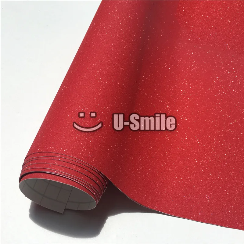 High Quality Bling Red Sandy Diamond Vinyl Film Sheet Bubble Free For Phone font b Laptop