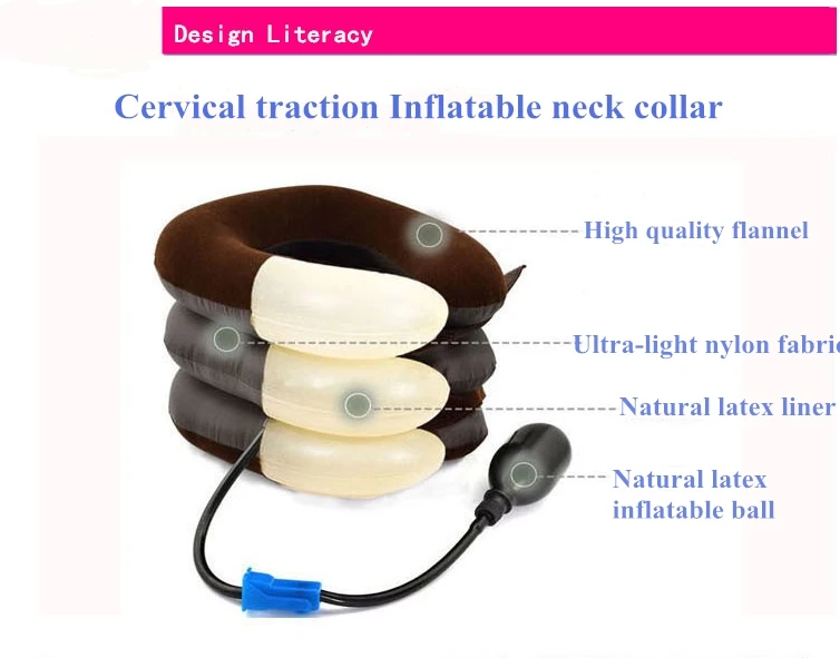 Шея шейный Тяговый аппарат надувной воротник голова спина плечо Шея боль головная боль Здоровье Уход массажное устройство