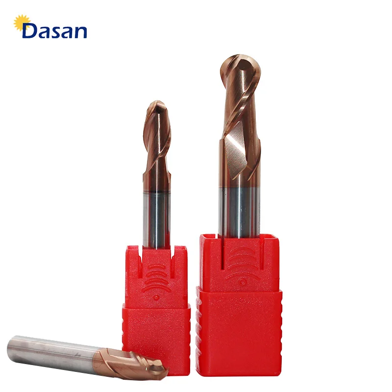 

10pcs Mill Cutter 6mm 8mm Ball Nose End Mills Radius 3mm 4mm Tungsten Carbide Sprial Milling Bit Lathe Machine Tool for Steel