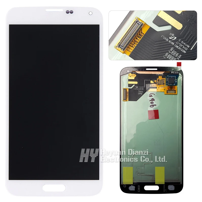 freeshipping 100 Original for Samsung Galaxy S5 Prime LCD display touch screen Digitizer white for G906S