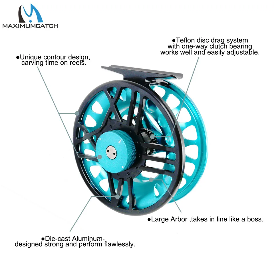 Рыболовная катушка Maximumcatch TimeFly 5 8wt водонепроницаемая обработанная на станке с