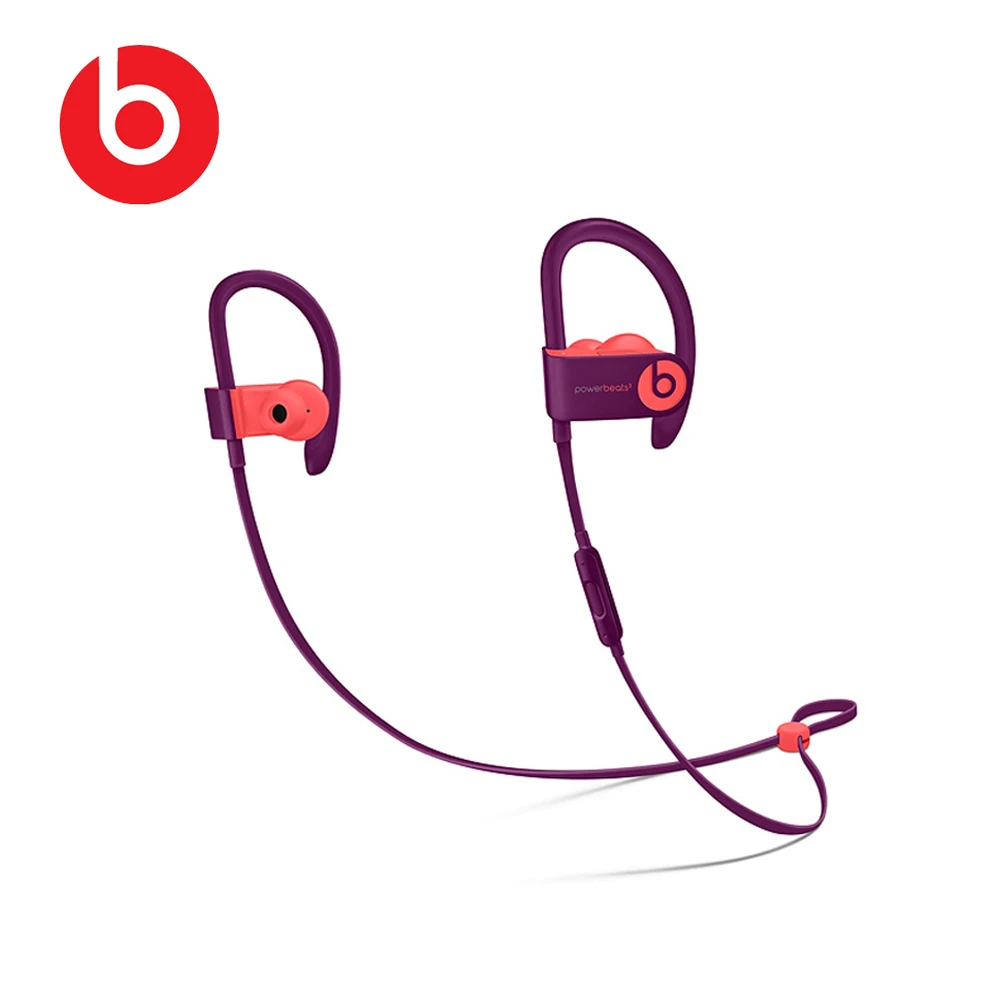 

Apple Powerbeats3 Wireless Headset Bluetooth Sports Purple red In-Ear Headphone Binaural In Hook Earplug for Music for Iphone