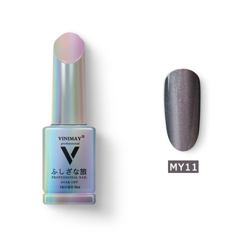 MY11 VINIMAY Гель-лак для ногтей "кошачий глаз" vernis полуперманентный УФ-гель для ногтей лак-праймер впитывающийся Гель-лак для ногтей Полировочный Гель для маникюра - Цвет: MY11