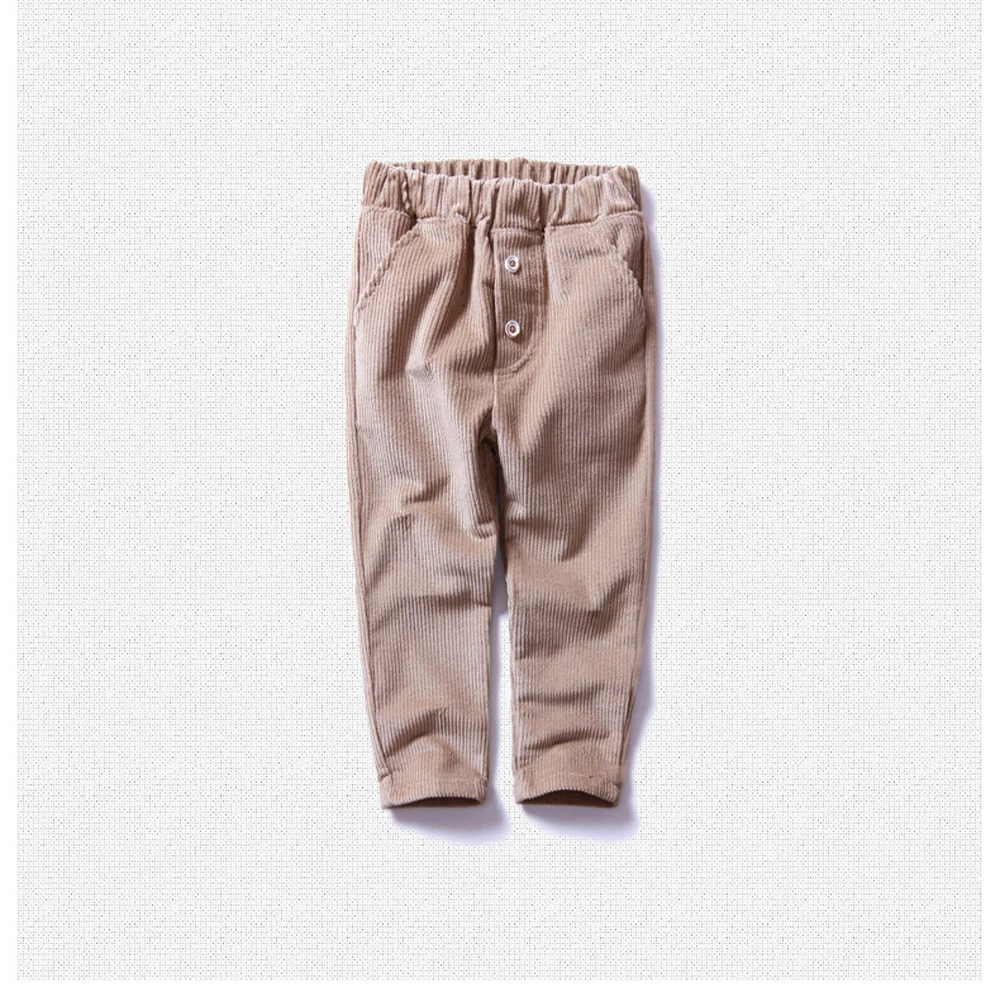 2018 Children Corduroy Trousers Boys Long Cotton Trousers Spring Autumn