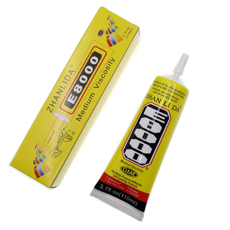Waterproof 110ML E8000 Glue Liquid Glass Touch Screen Adhesive Fabric