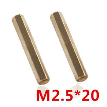 

Hex nut / screw M2.5x20 Hex Head Brass Threaded Pillar Female PCB Stand Off Spacer