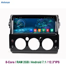Aoluoya 2 Гб оперативная память Octa Core Android 7,1 DVD плеер автомобиля для Toyota FJ Cruiser 2007 2008 2009 2010 2011-2016 радио gps навигации BT