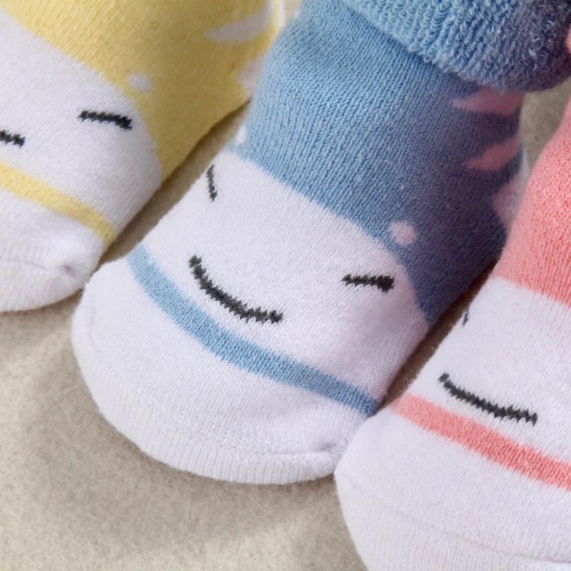 4 Pcs Thick Winter Baby Socks For Boys Girls Cotton Warm Infant Socks Bow Bear Newborn Baby Socks Cute New Baby Boys Clothing (20)