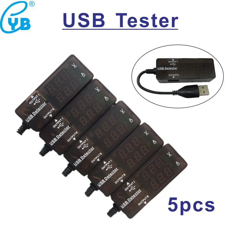 5 шт./компл. USB Тестер dc Цифровой вольтметр амперимметр измеритель напряжения
