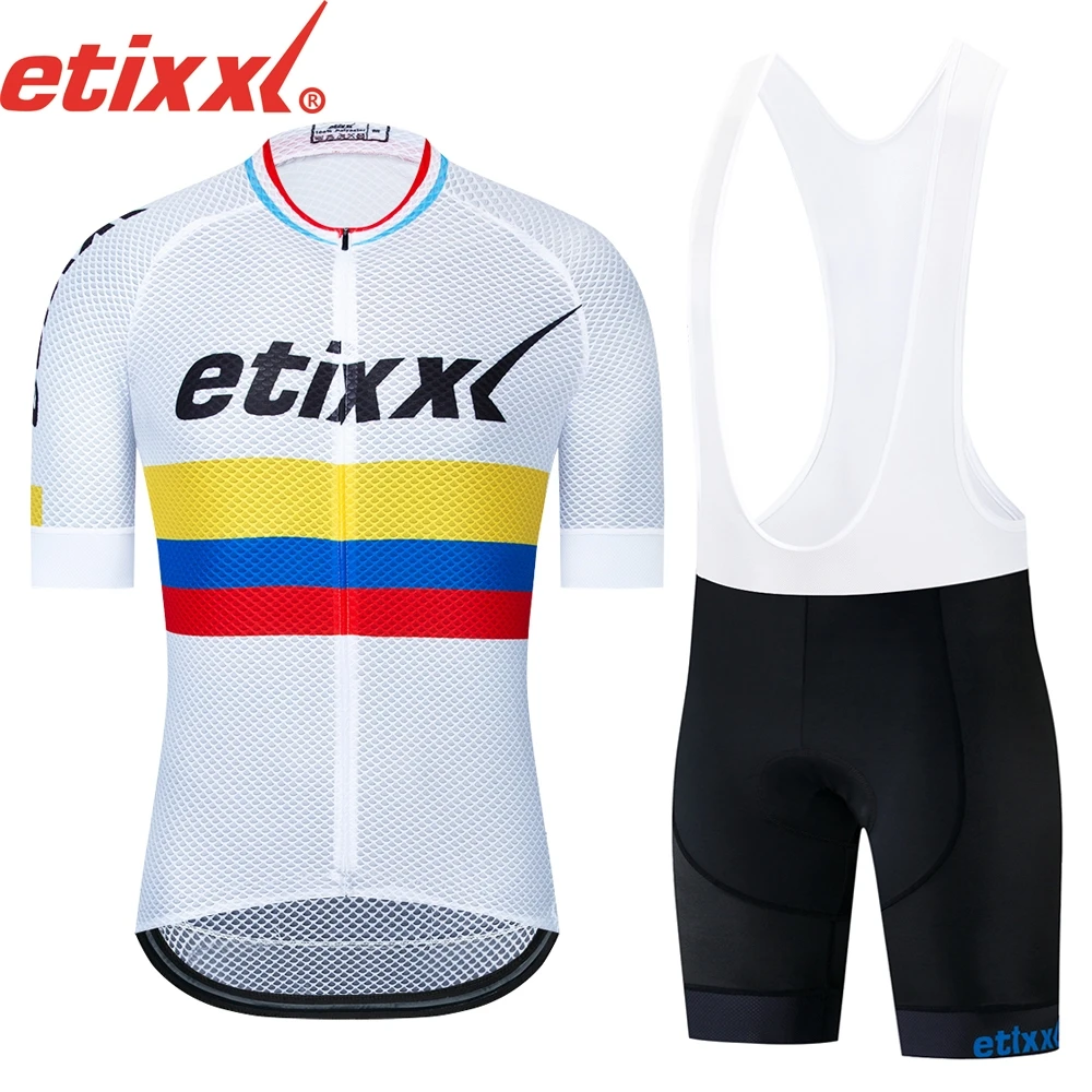 

2019 Team etixxl Cycling Jerseys Bike Wear clothes Quick-Dry bib gel Sets Clothing Ropa Ciclismo uniformes Maillot Sport Wear #8