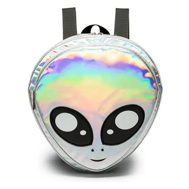 2017 Cute Alien Backpack Green Laser S School Bag For Agers 2017 Cute Alien Backpack Green Laser S School Bag For Agers Women Harajuku Style Cartoon