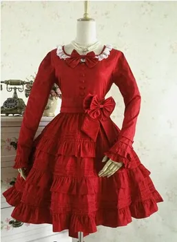 

(LLT062) Autumn outfit gothic Lolita dress long-sleeved cosplay dress bitter fleabane bitter fleabane restoring ancient ways
