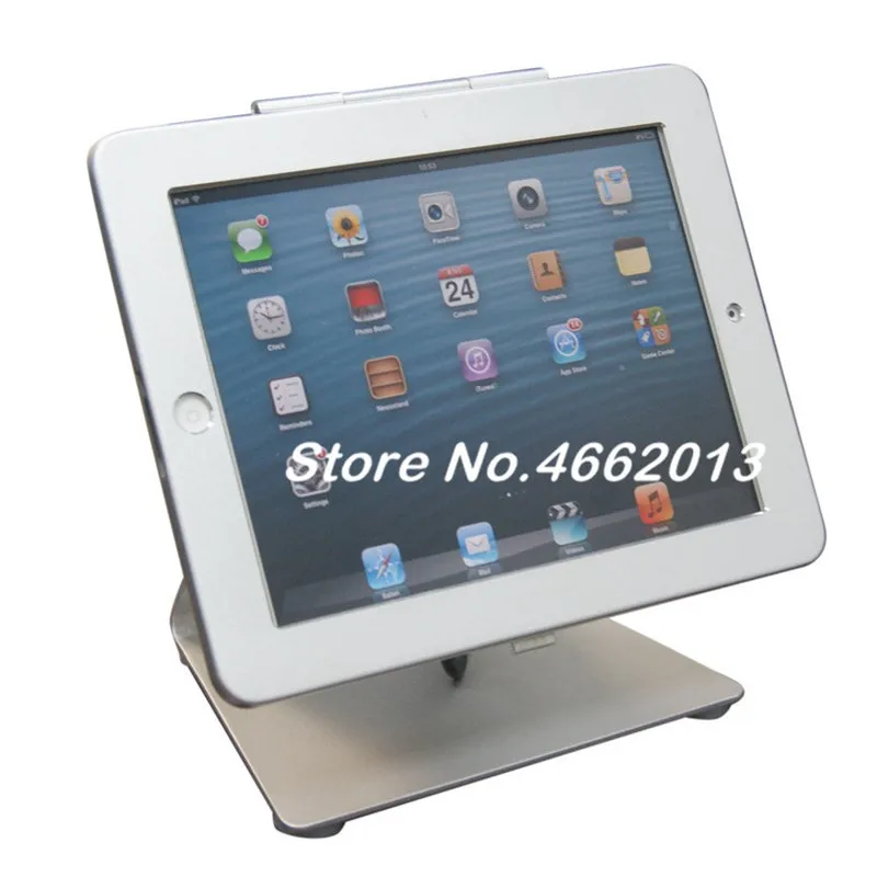 

security desktop stand for iPad 2 3 4 air1 2 Pro 9.7 tablet with lock holder display rack bracket mounting on table anti-theft