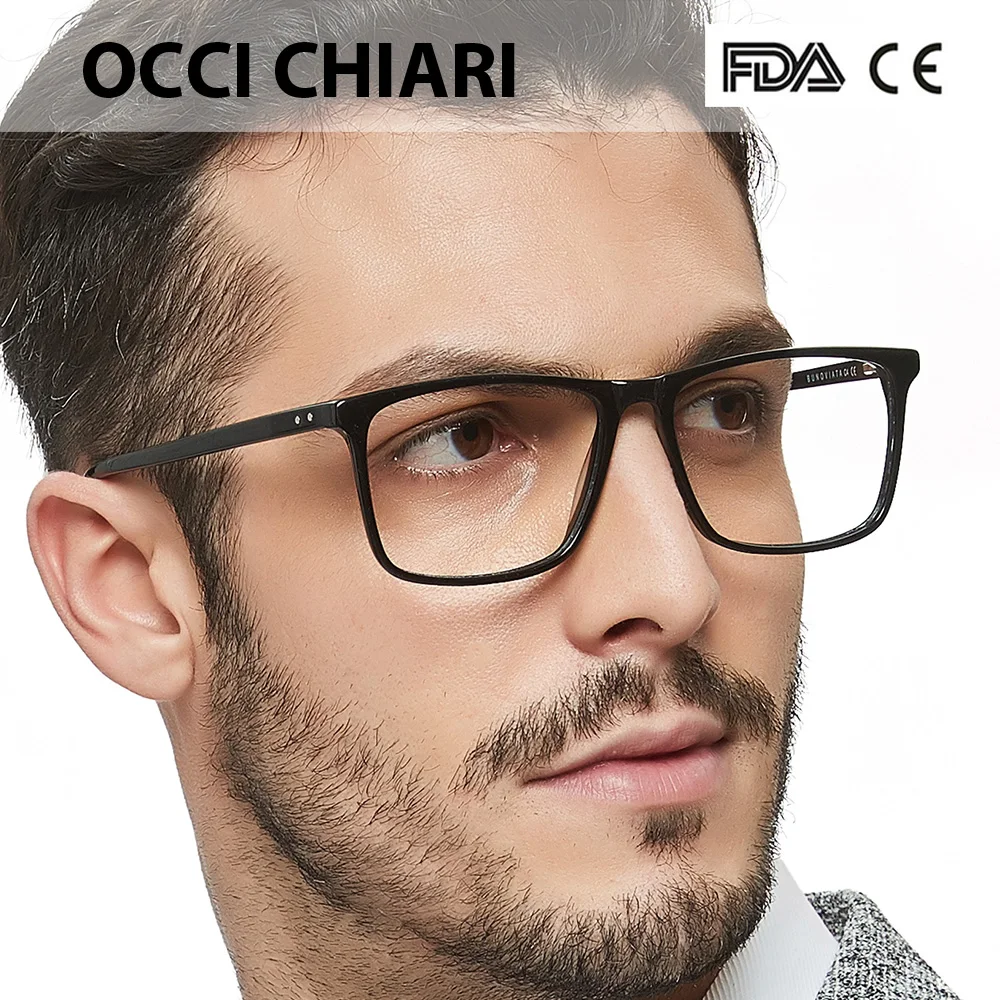 Occi Chiari Men Glasses Frame Optical 2018 Vintage Men Clear Lens