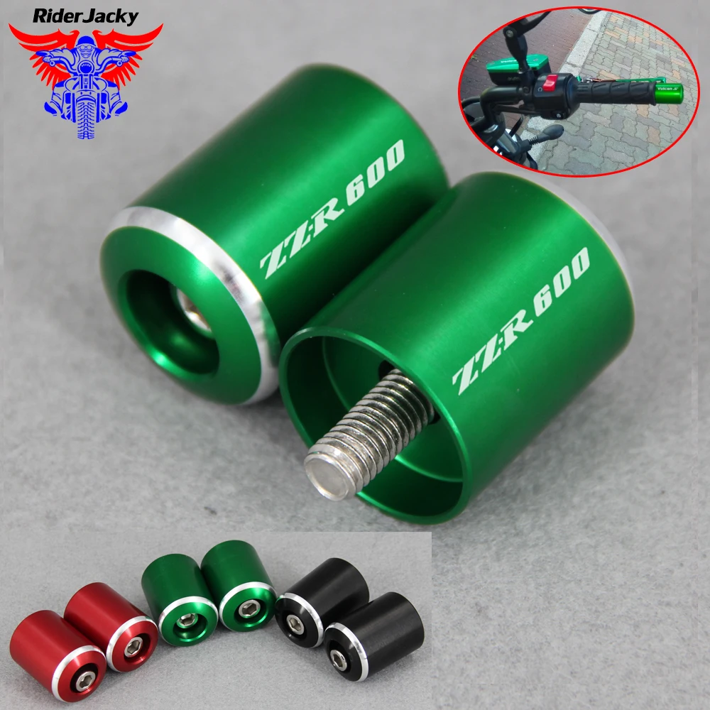 Для KAWASAKI NINJA ZZR600 ZZR 600 1990-2009 2008 2007 2006 Мотоцикл с ЧПУ аксессуары Ручки Бар заканчивается Кепки крышкой слайдер