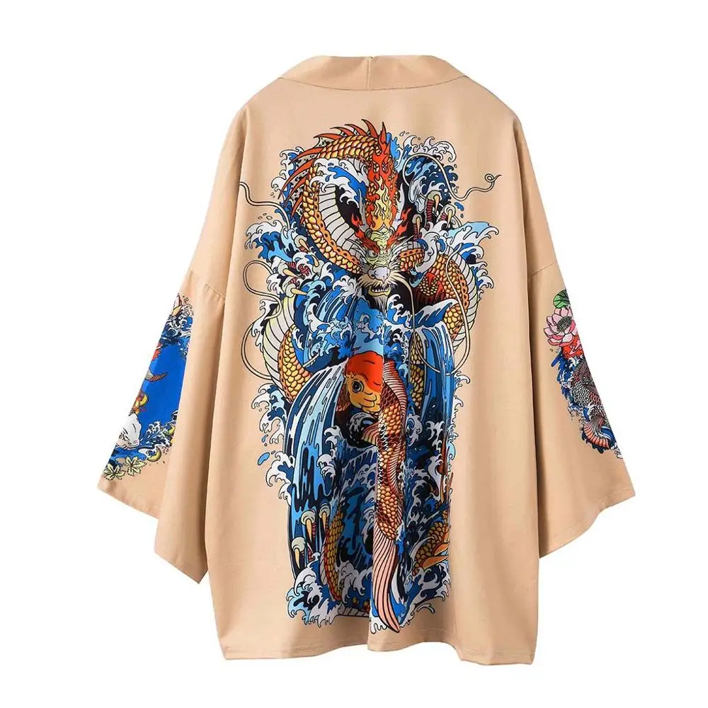 Японский Кимоно Кардиган для мужчин haori yukata мужской костюм самурая одежда кимоно