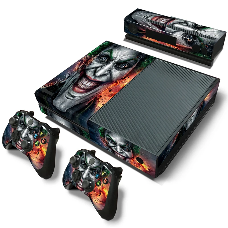 

Joker Vinyl Sticker Protective Cover Decal Film for Microsoft XBOX One+2 Controller Skins sticker for xbox one console xboxone