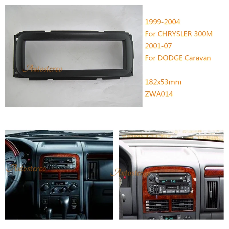 DODGE RAM 2002-2006 Simple Din Autoradio Stéréo fascia panel