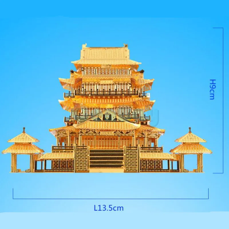 PieceCool Золотой 3D металлический пазл сборной архитектурной модели Лобзики DIY