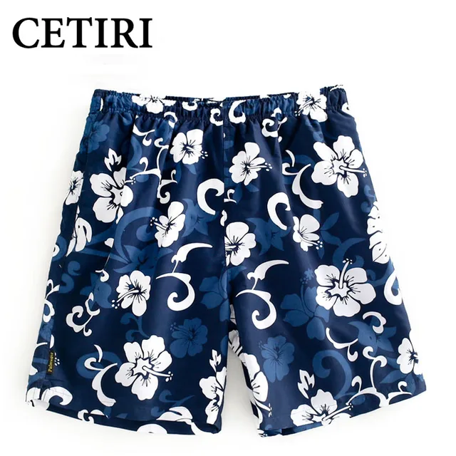 Hawaii Style Quick Drying Board Shorts Summer Beach Short Men Print