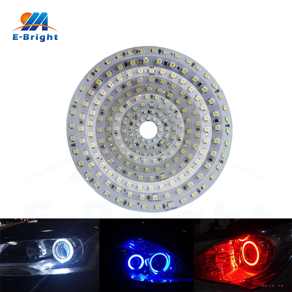 

YM E-Bright 8Pcs (4pairs) Angel Eye 1210 40MM 50MM 60MM 70MM 80MM 90MM 100MM 110MM 120MM Headlight Halo Ring 12V Car Lighting