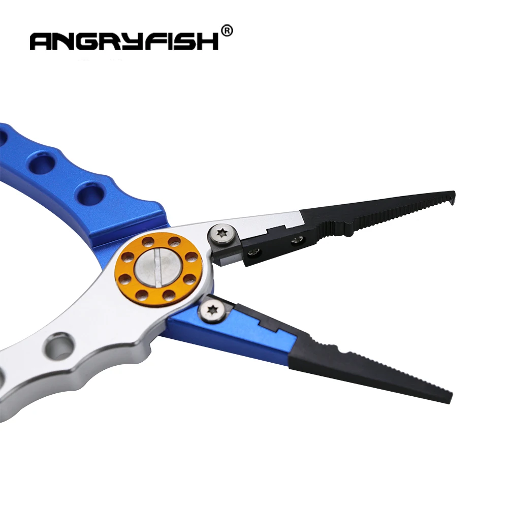 ANGRYFISH L2 алюминиевый рыболовный инструмент, лески, рыболовные крючки для удаления рыболовных зажимов, снасти Красного/серебристого цвета