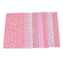 6/7/8 шт. 25x25 см, хлопковая ткань для вышивки швейная детская одежда куклы Сделай Сам Лоскутная Ткань С Цветочным Рисунком Ткани, цветные ткани ремесла