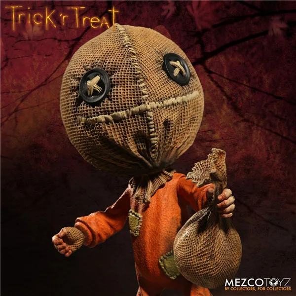 Фигурки из ПВХ Mezco Truco 'r Trattare stitizzato Sam трюк или лечение Хэллоуина модель