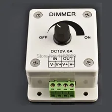Новинка ; Лидер продаж 12 В 8a PIR Сенсор Светодиодные ленты свет диммер Яркость Регулируемый контроллер
