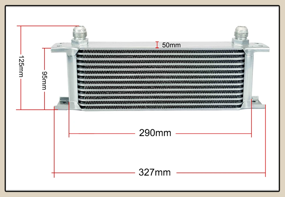 LZONE-Универсальный 13 РЯД AN10 Двигатель трансмисс масляный радиатор комплект+ фильтр перемещение с PQY стикер и коробка JR7013+ KIT3