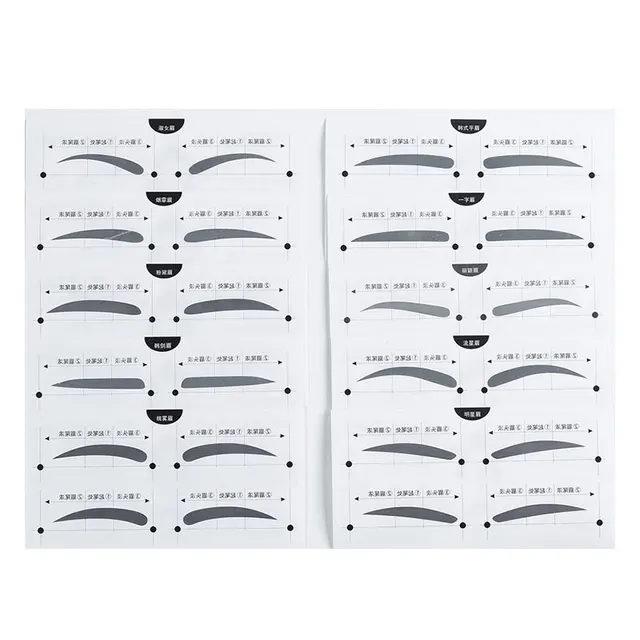 Printable Eyebrow Stencils Actual Size