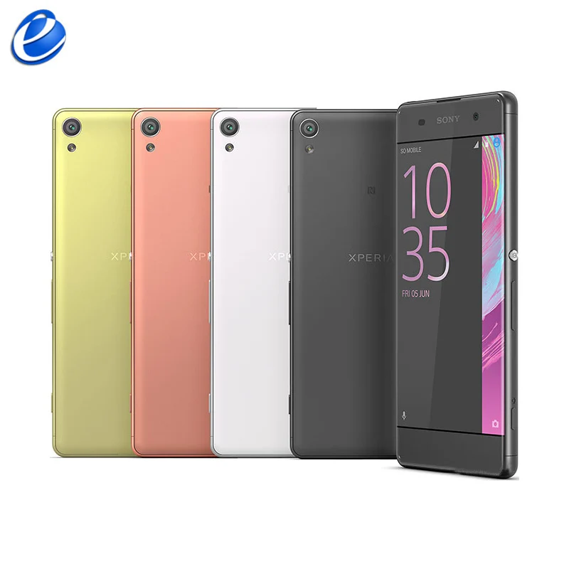 Телефон sony Xperia XA F3111, разблокированный, 2 Гб ОЗУ, 16 Гб ПЗУ, 5,0 дюймов, с одной sim-картой, Android, Восьмиядерный, 13 МП камера, мобильный телефон