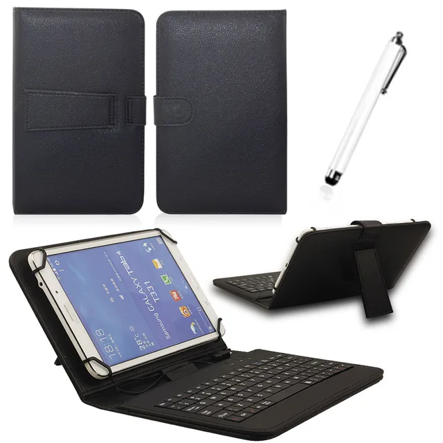 Best Offers 7" Universal Litchi Pattern PU Leather Case With Micro USB Keyboard For 7 inch Andriod Tablet PC 