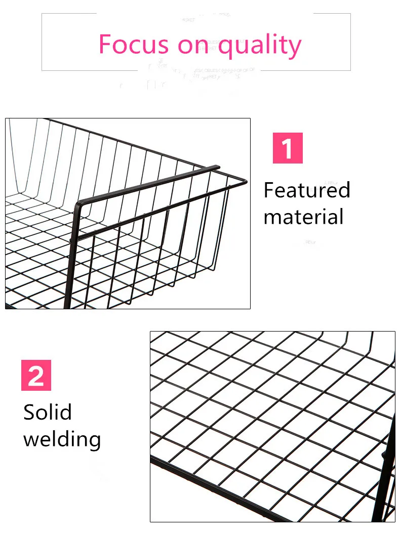 OUTAD легкий и прочный стеллаж для хранения дизайн Suoerior кухня под полка-корзина для хранения легкий металлический органайзер
