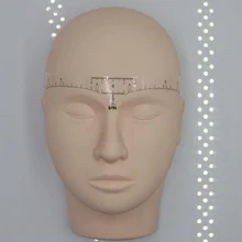 20 шт./лот точные Перманентный макияж бровей инструменты для моделирования бровей измерительная линейка стикер для одноразового использования, для микроблейдинга