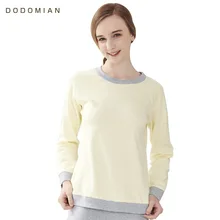 Женские пижамы с круглым вырезом, хлопковые пижамы, желтые топы, серые штаны, Женская домашняя одежда размера плюс, высококачественные женские пижамы