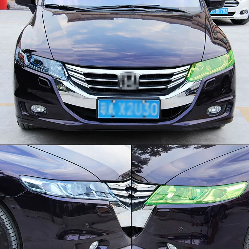 

30cm x 60cm Auto Car Tint Headlight Taillight Fog Light Vinyl Smoke Film Sheet Sticker Cover 12" x 24" car sticker Car styling