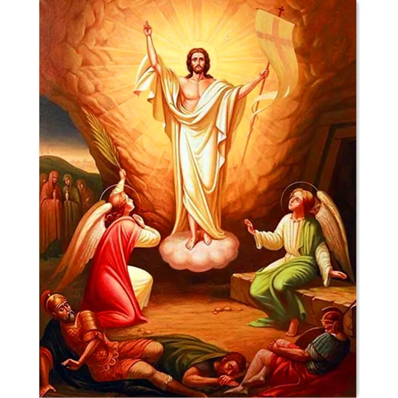 

Jesus and Angels Home Decor Diamond Embroidery Characters round Rhinestone Cross Stitch Needlework Diamond Painting By Number