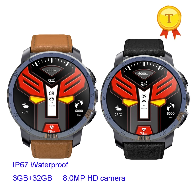 Лидер продаж часы для телефона Android 7 1 3 Гб + 32 ГБ mp3 mp4 GPS камера 8 Мп аккумулятор 800