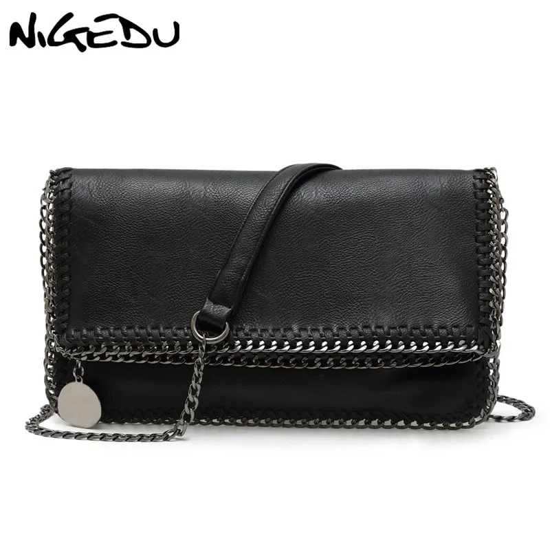 

Fashion chain women clutch bag Luxury Brand ladies Cluthces Evening Envelope Bags folded messenger bag for female Shoulder bag